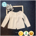 Biege Creamy Kids Pullover Kleider, schwarz stricken Mädchen Pullover, Rundkragen Langarm Cardigans Valentinstag Pullover